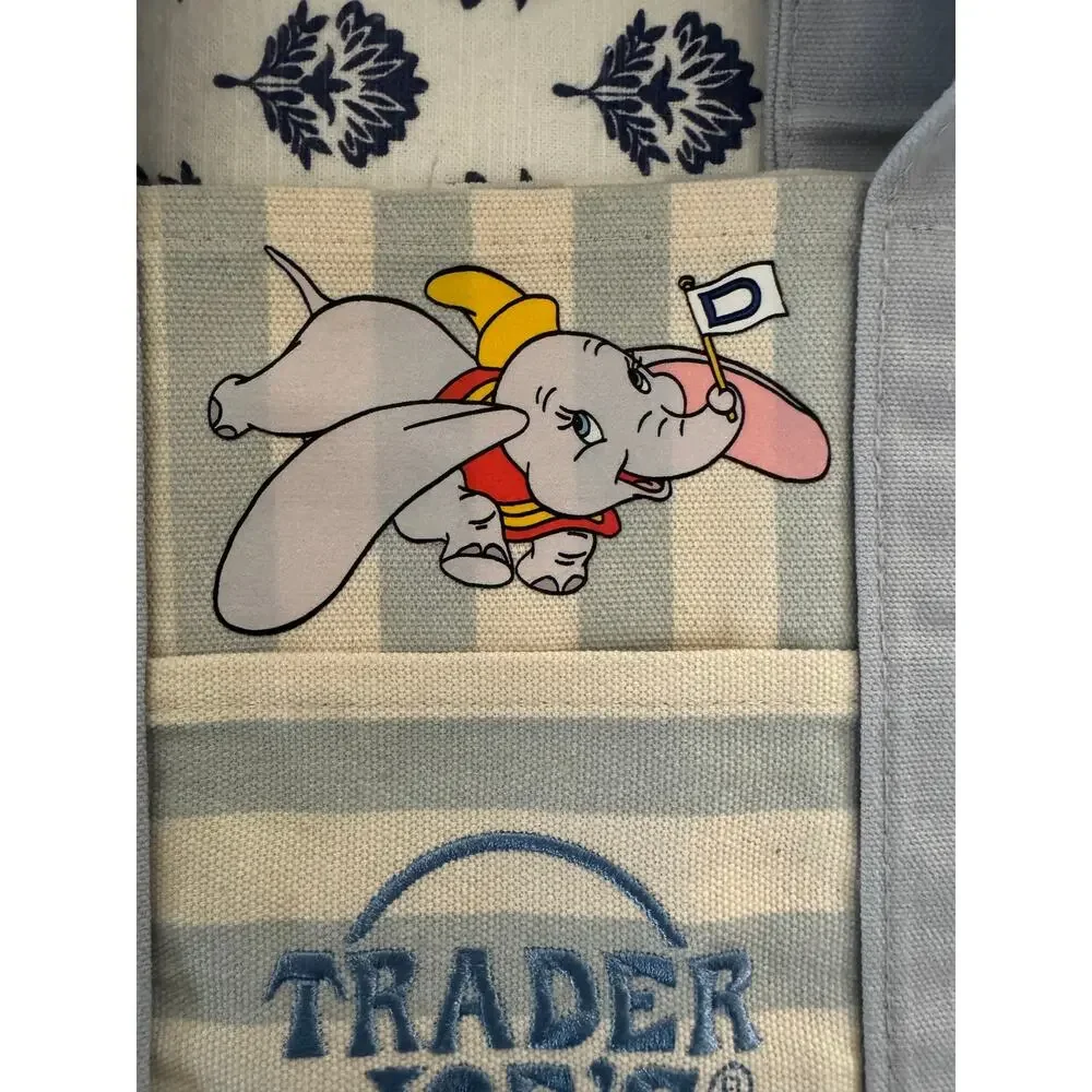 Disney Dumbo Striped Custom Made Trader Joes Mini Tote